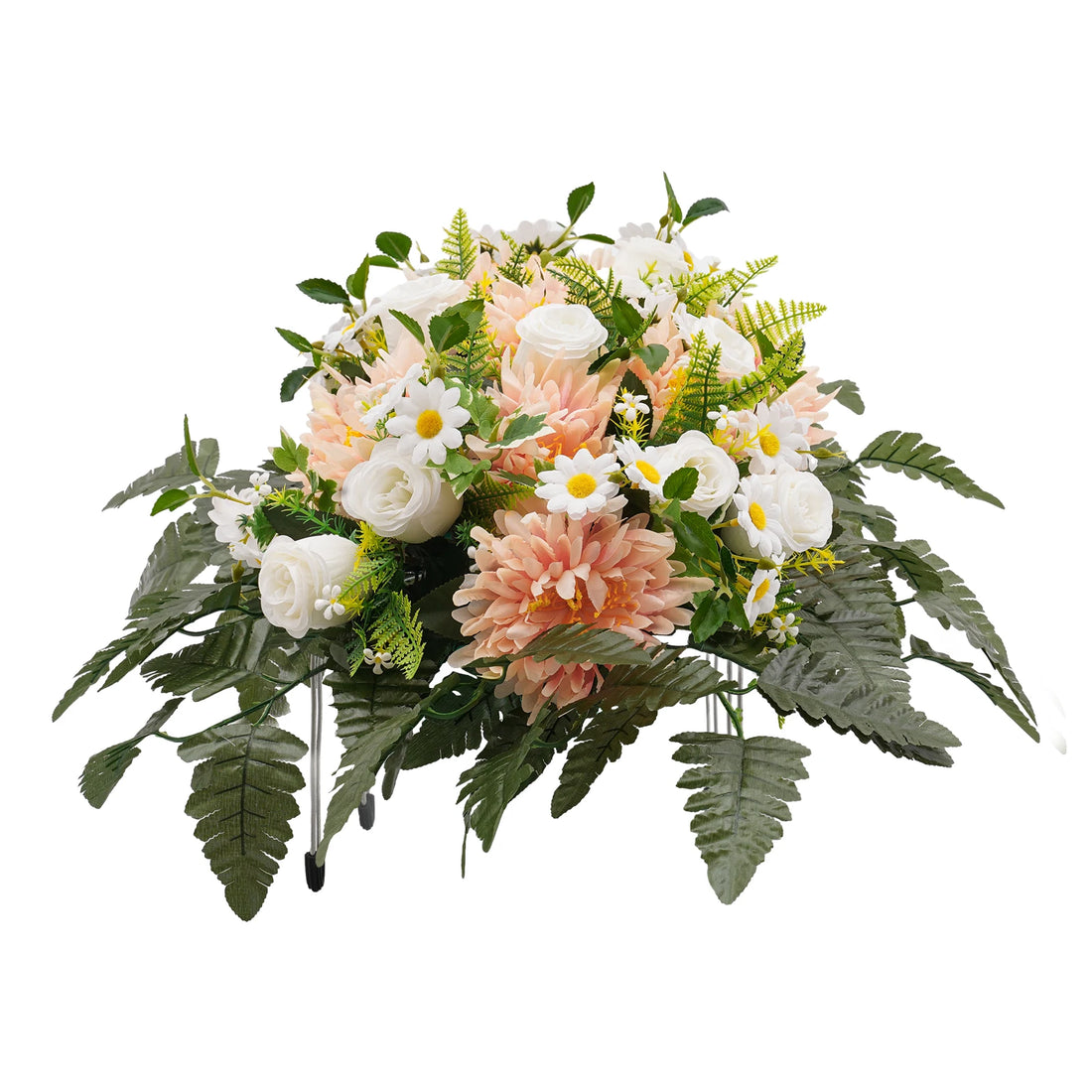 Artificial Grave Flower Artificial Realistic Flowers for Headstone Outdoor Grave Decorations