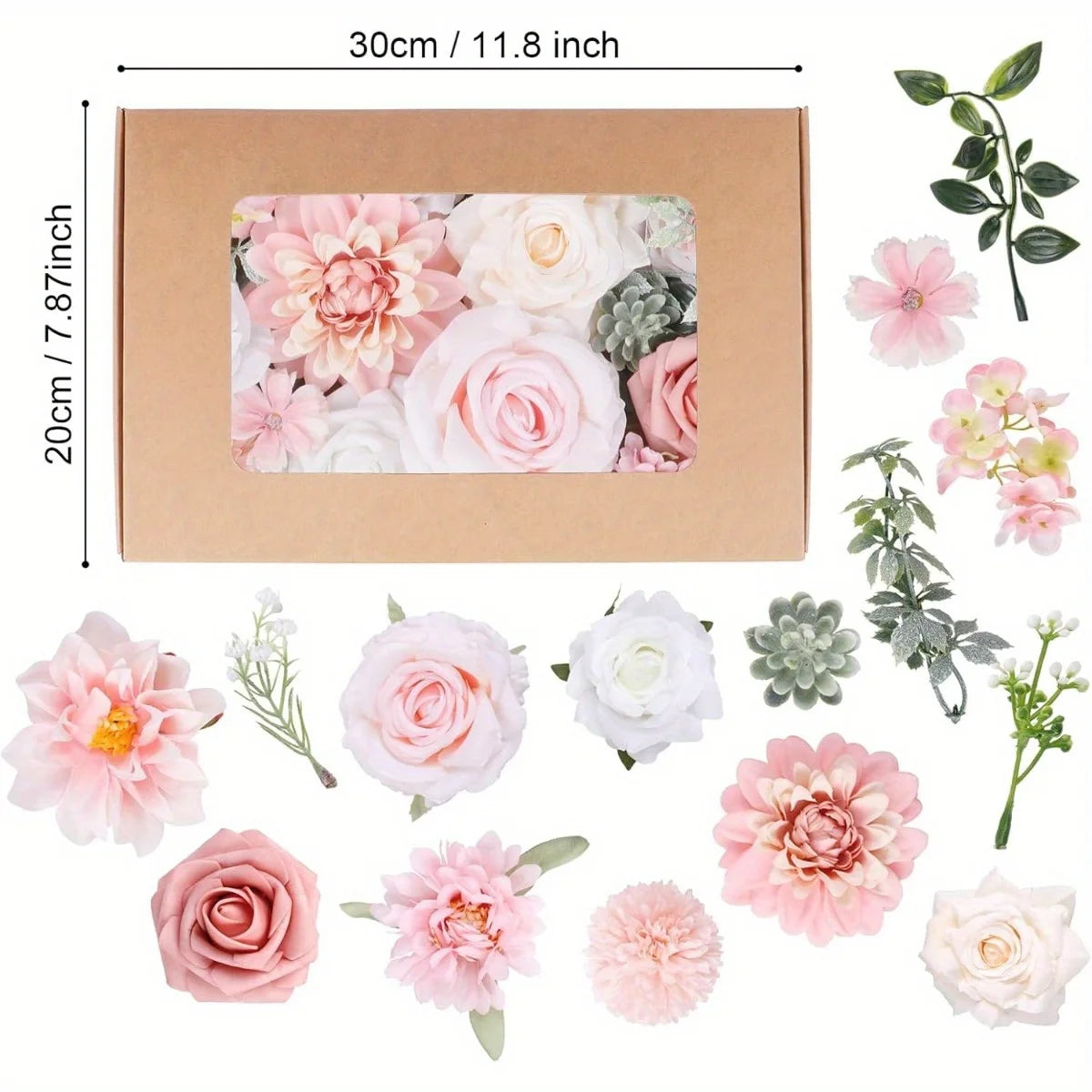 Artificial Flowers for DIY Wedding Centerpieces Decorations, Fake Rose Dahlia Sunflower Flowers for Decoration DIY