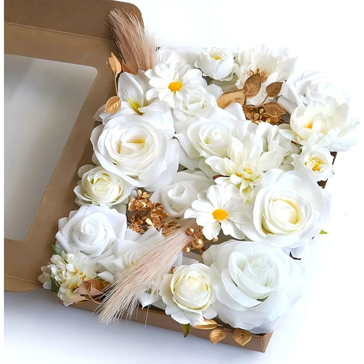 Artificial Flowers for DIY Wedding Centerpieces Decorations, Fake Rose Dahlia Sunflower Flowers for Decoration DIY