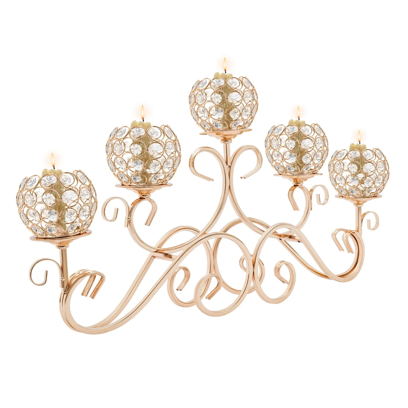 5 Arms Crystal Candle Holders, Crystal Candle Holder, Candle Holder