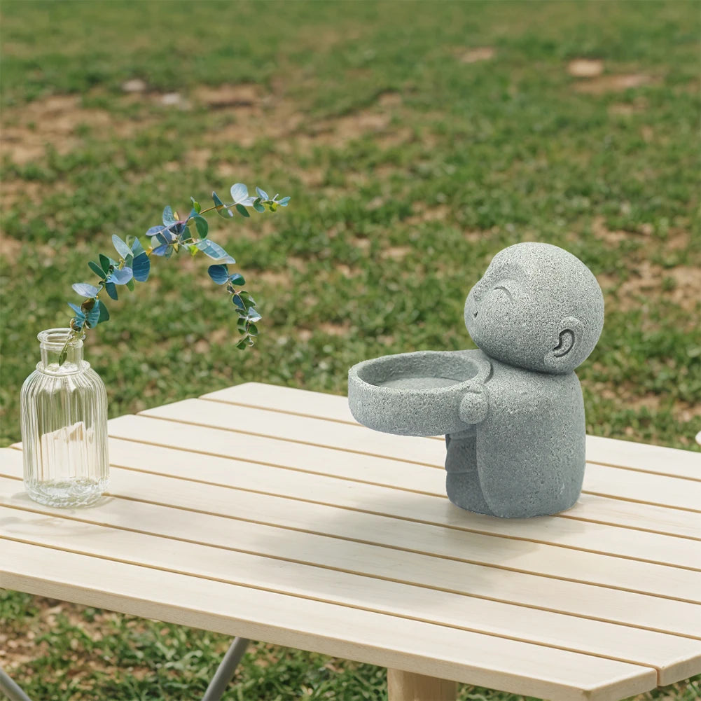 Tea Light Candle Holders Little Buddha Statue Candle Holder Cute Tea Light Buddha Figurine Candlestick Home Chinese Decoration