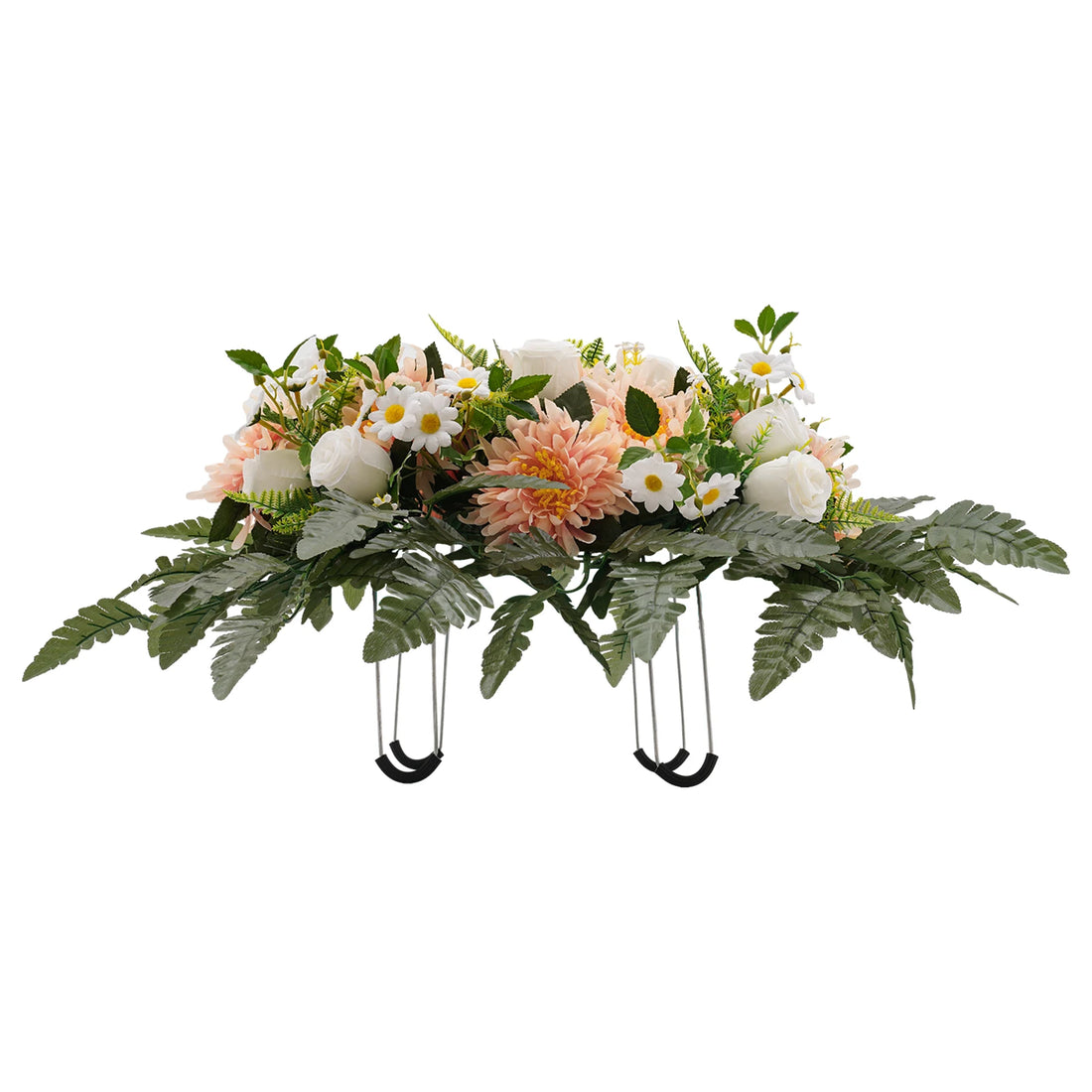 Artificial Grave Flower Artificial Realistic Flowers for Headstone Outdoor Grave Decorations