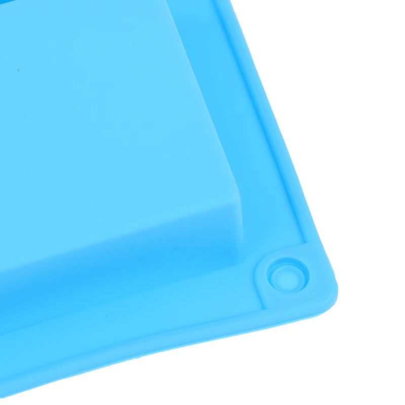 6 Cavity Square Silicone Mold for Making Soaps 3D Plain Soap Mold Rectangle DIY Handmade Soap Form Tray Mould
