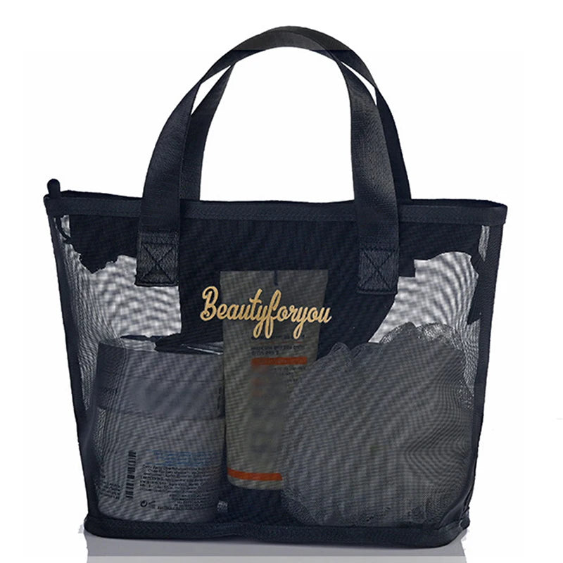 Black Travel Cosmetic Bag Women Zipper Makeup Case Organizer Storage Pouch Toiletry Beauty Bags