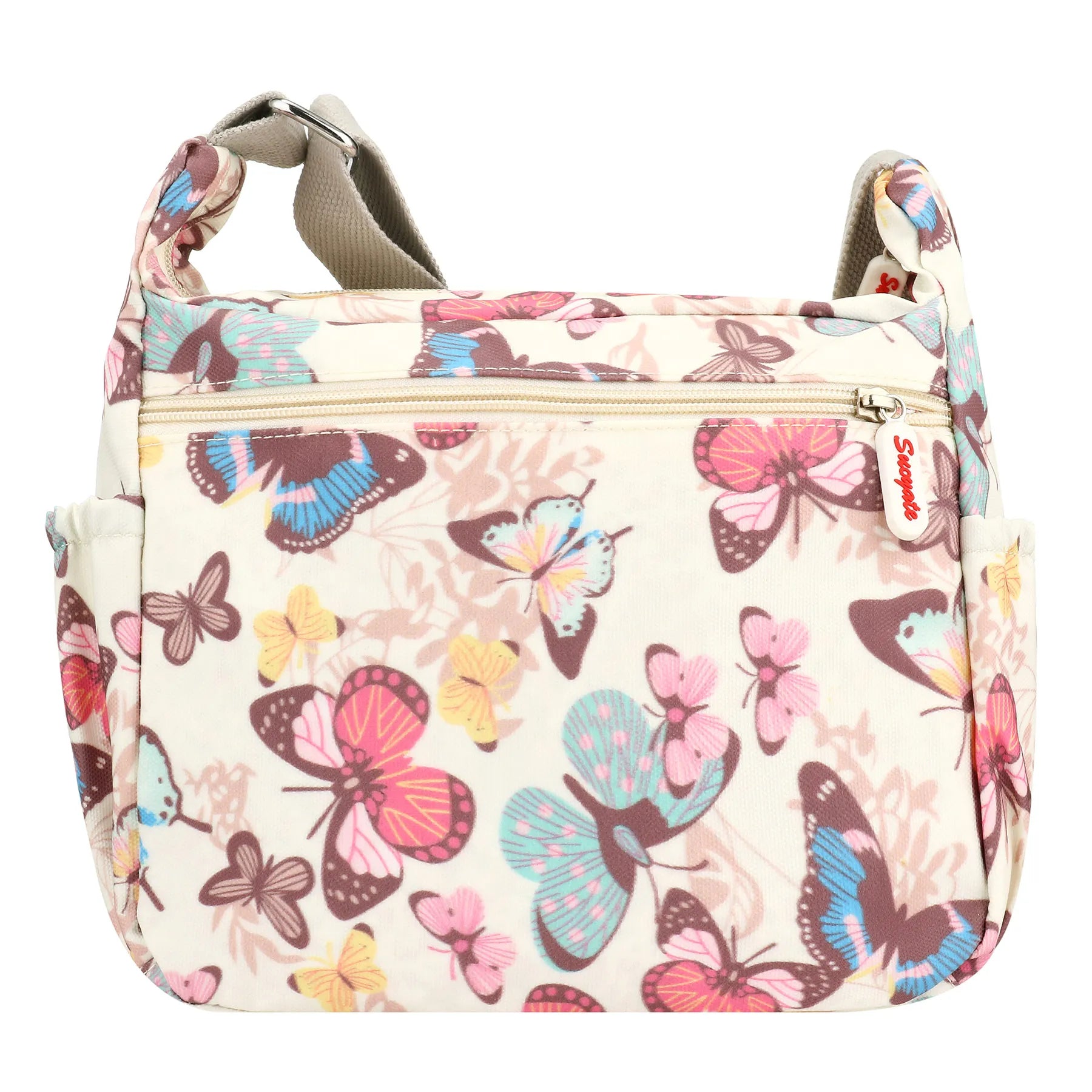 Fashion Multi-Pocket Crossbody Handbags Floral Pattern Female Shoulder Bag for Shopping Messenger Bags Waterproof Crossbody Bag