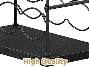 30-Capacity Black Coffee Pod Organizer for Keurig K-Cups, Space-Saving Countertop Storage Holder for Home/Office/Coffee Bar