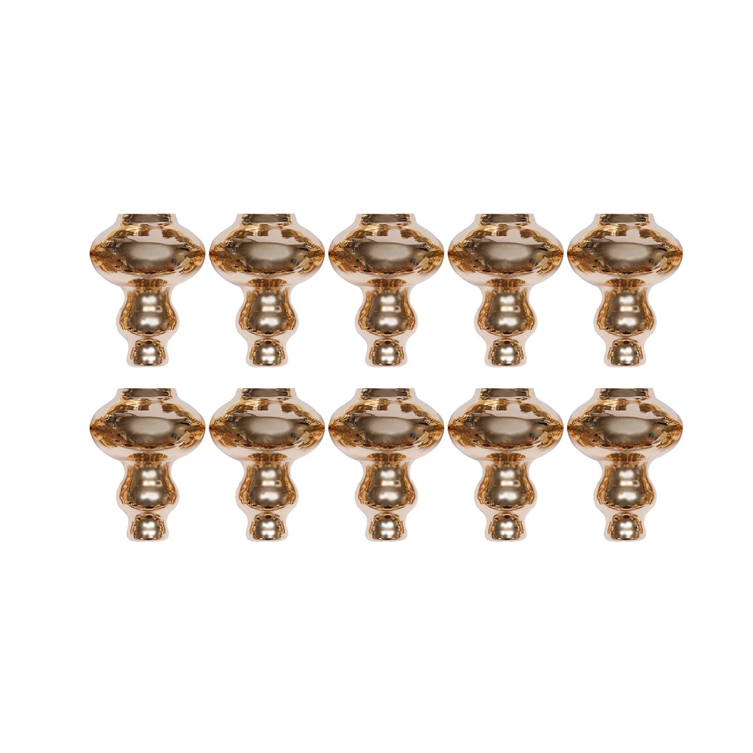 10Pcs Versatile Wedding stands Metal Trumpet Holders Vases For Weddings, Party Decorations