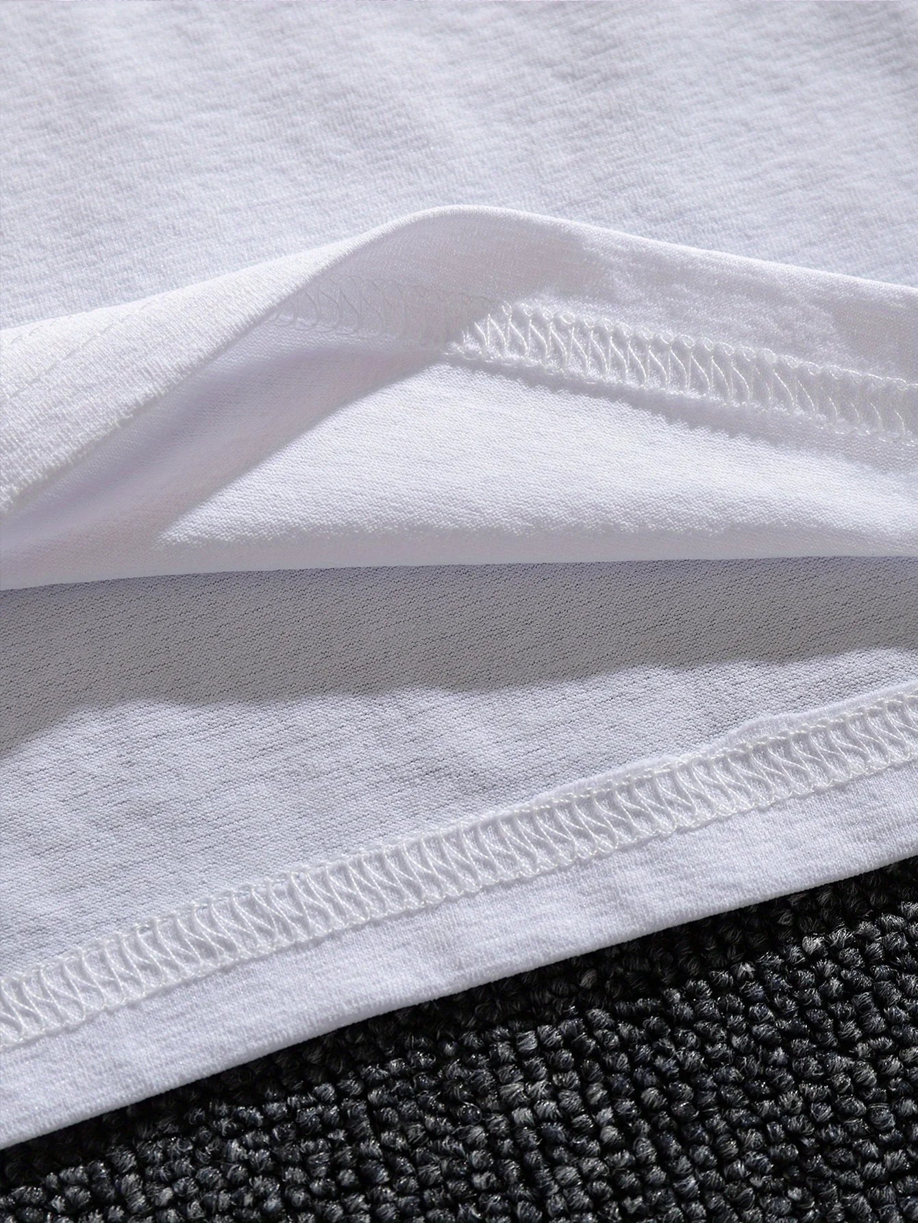 Men's "I Am a Great Papou" French Text Print Crew Neck T-Shirt - Lightweight Summer Casual Tee with Geometric Design