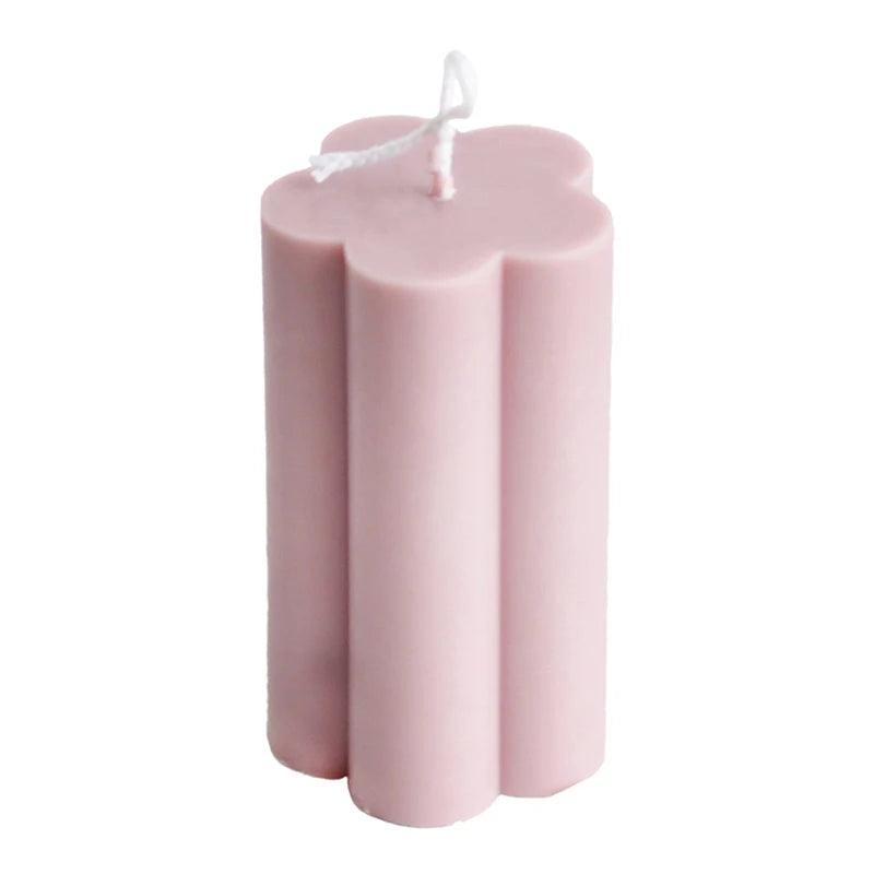 Candle Molds Plum Blossom Mold Clear Plastic Candle Making Tool Column Mold for Candles Making