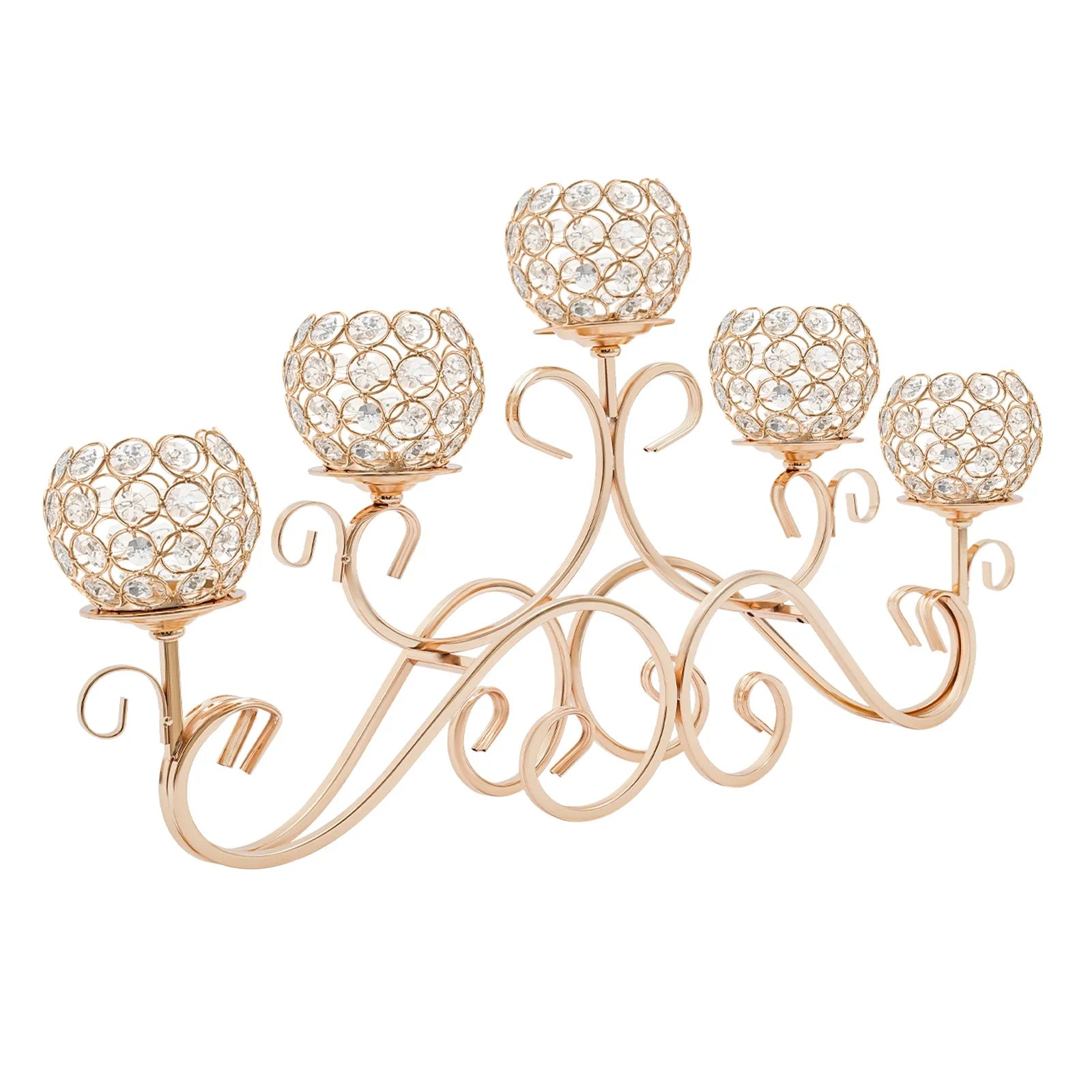 5 Arms Crystal Candle Holders, Crystal Candle Holder, Candle Holder