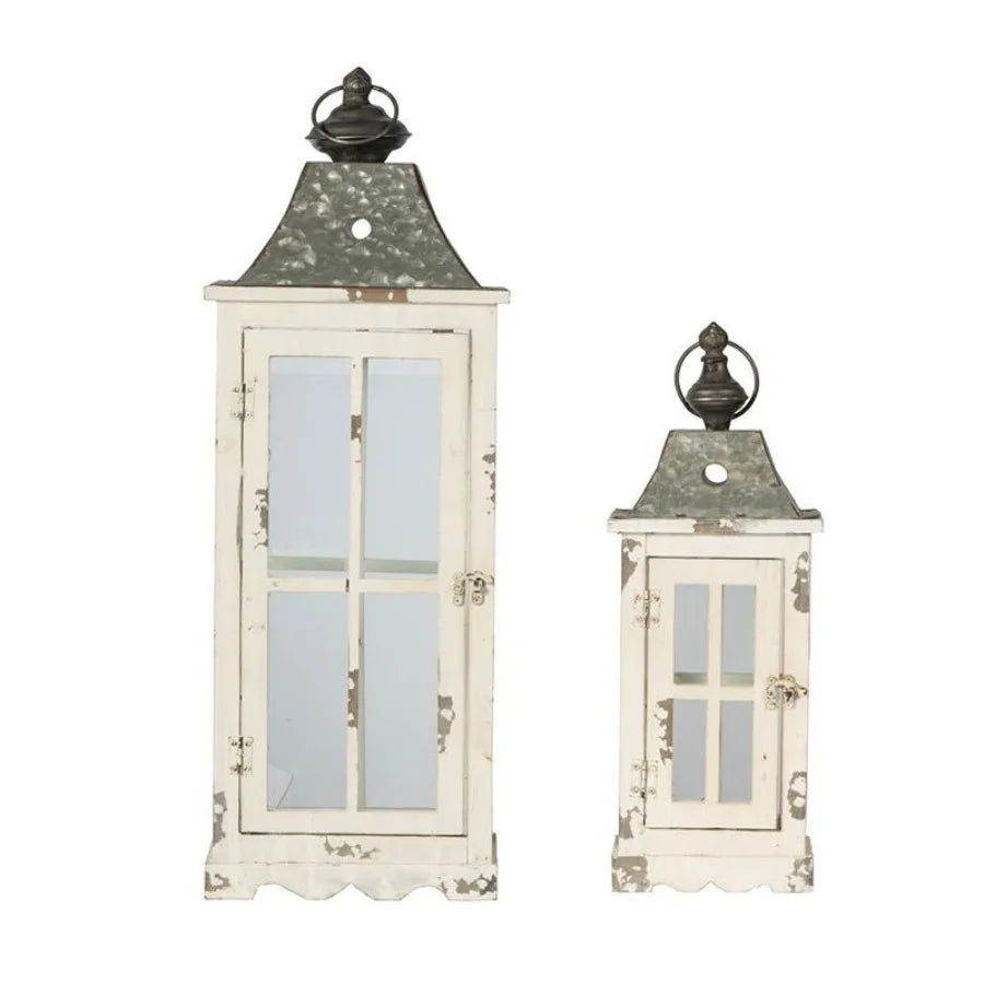 Wooden Candle Lantern Drative Hurricane Lantern Holder Dr for Indoor Outdoor Home Garden Wedding