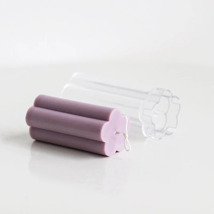 Candle Molds Plum Blossom Mold Clear Plastic Candle Making Tool Column Mold for Candles Making