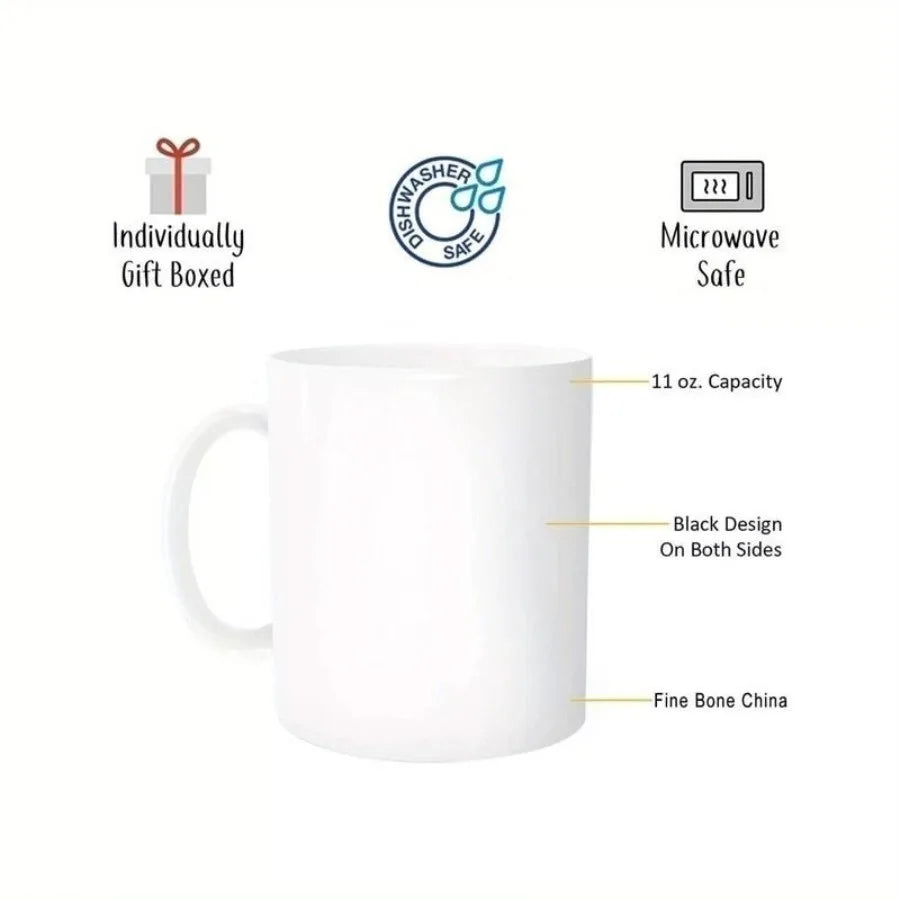 3A Funny Ceramic Coffee Mug 11oz Milk Cup With Jesus And Coffee Theme With Funny Art Font Design Tea Cup
