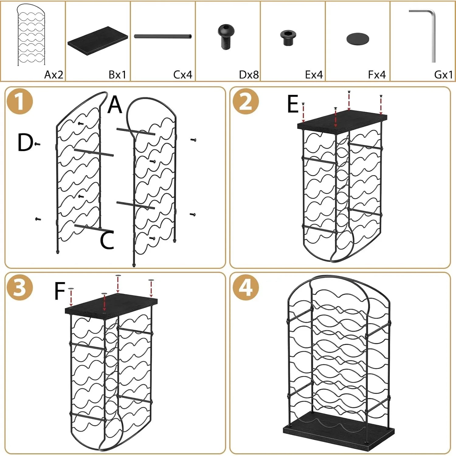 30-Capacity Black Coffee Pod Organizer for Keurig K-Cups, Space-Saving Countertop Storage Holder for Home/Office/Coffee Bar