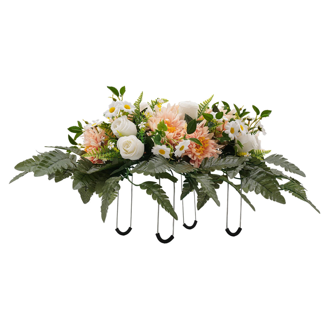 Artificial Grave Flower Artificial Realistic Flowers for Headstone Outdoor Grave Decorations
