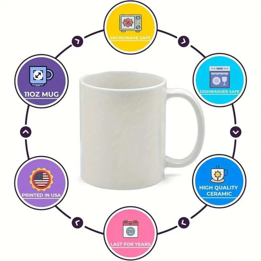 3A Funny Ceramic Coffee Mug 11oz Milk Cup With Jesus And Coffee Theme With Funny Art Font Design Tea Cup