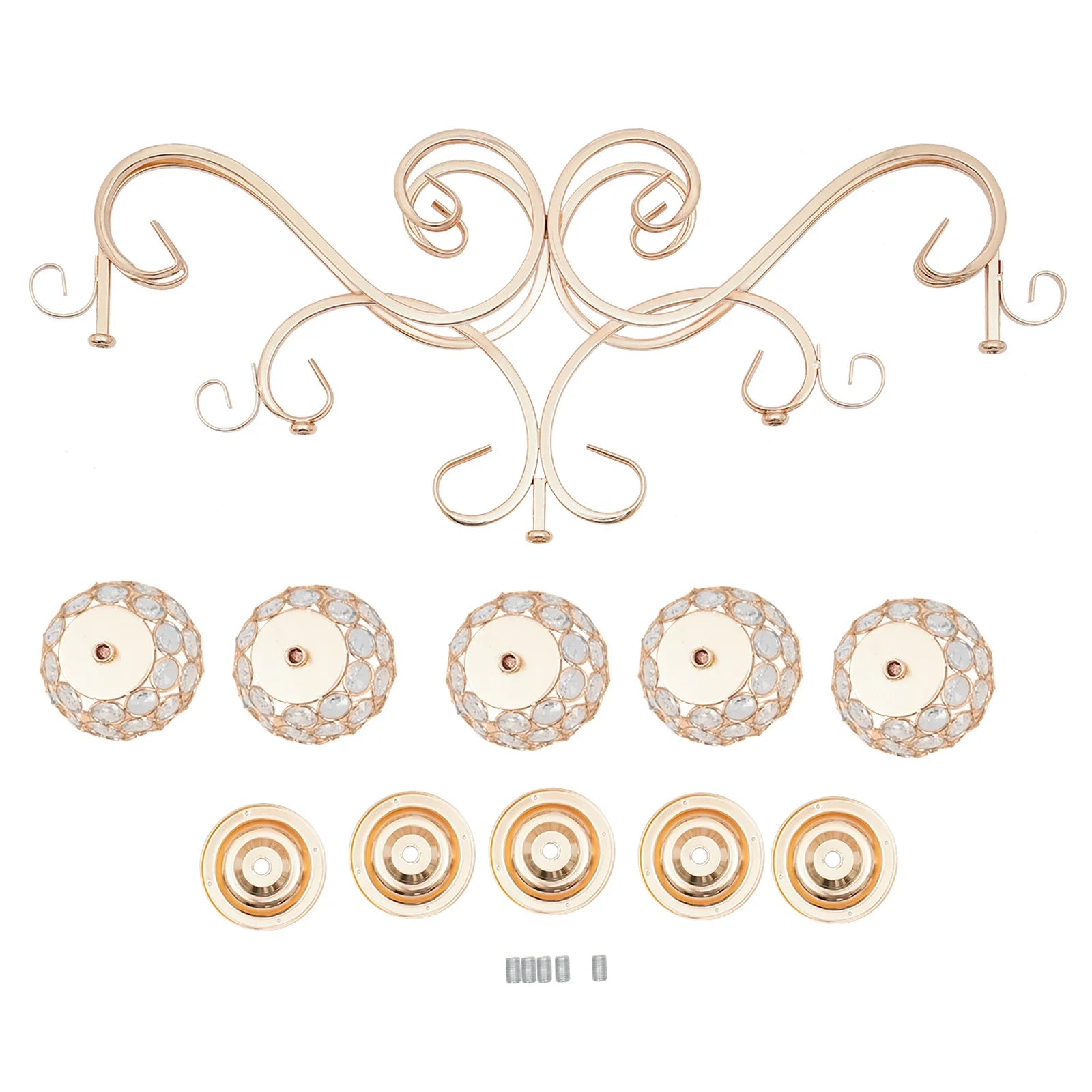 5 Arms Crystal Candle Holders, Crystal Candle Holder, Candle Holder