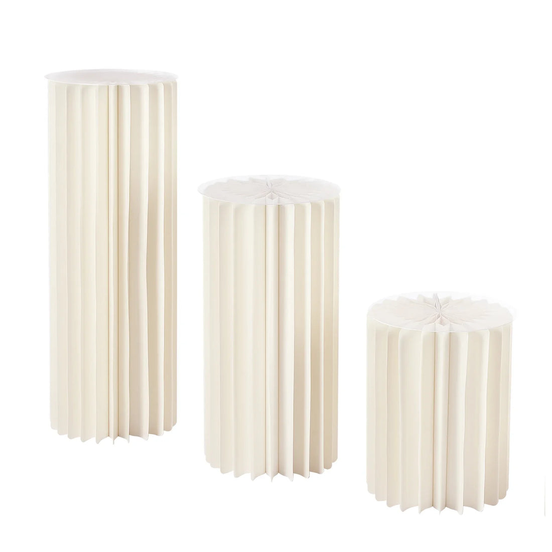 Wedding Centerpieces Cardboard Vases-Set of 3 Flower Vase Flowers Stand for Party Tables Decorations,Elegant Weddings Decoration