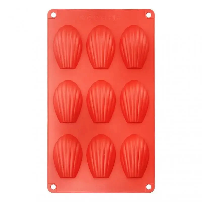9/18 Cavities Madeleine Silicone Cake Mold Shell Biscuit Cake Handmade Soap Mold Tray Non Stick Silicone Bakeware Mould