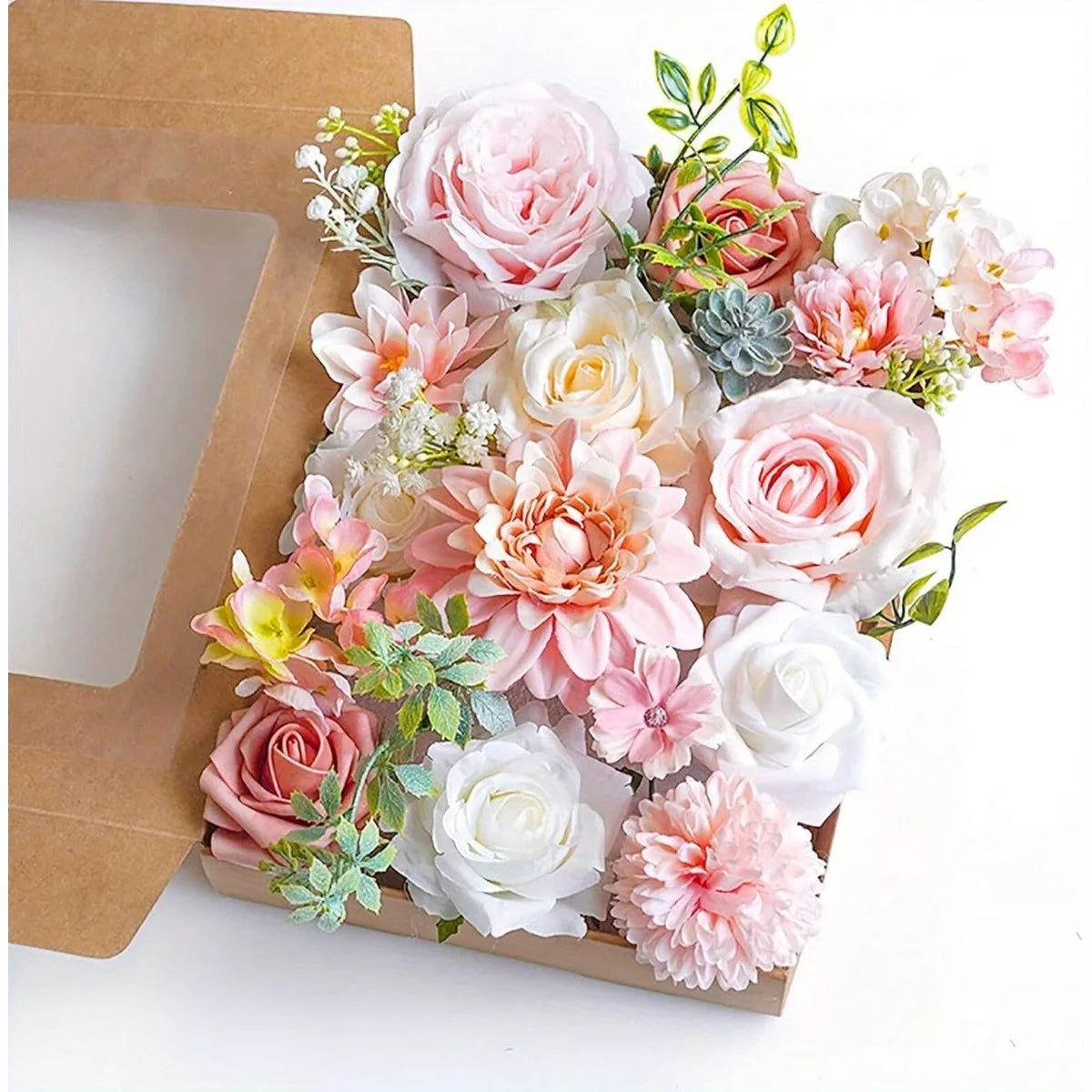 Artificial Flowers for DIY Wedding Centerpieces Decorations, Fake Rose Dahlia Sunflower Flowers for Decoration DIY