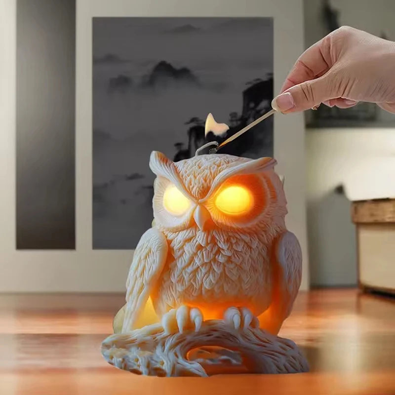 Cute Owl Candle Silicone Mold New Animal Owl Silicone Mold Owl Concrete Mould Gypsum Mold Owls Cake Molds Christmas Gift