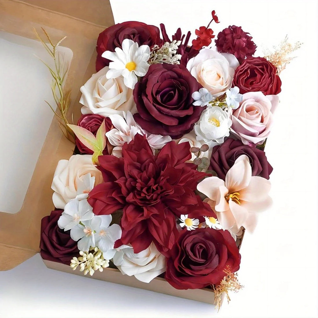 Artificial Flowers for DIY Wedding Centerpieces Decorations, Fake Rose Dahlia Sunflower Flowers for Decoration DIY